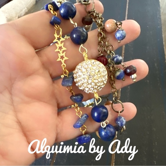 Alquimia by Ady Blue and Gold Bracelet - Picture 2 of 2